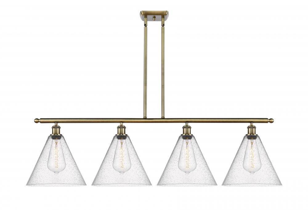 Berkshire - 4 Light - 50 inch - Antique Brass - Cord hung - Island Light