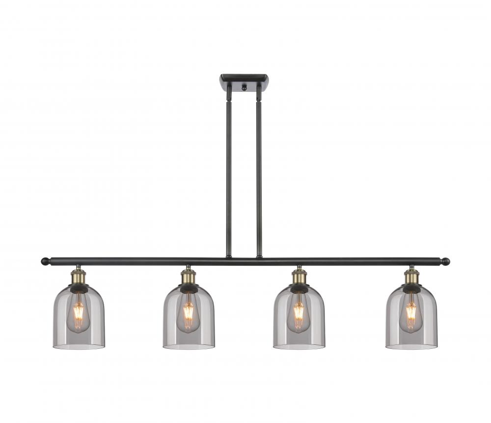 Bella - 4 Light - 48 inch - Black Antique Brass - Cord hung - Island Light