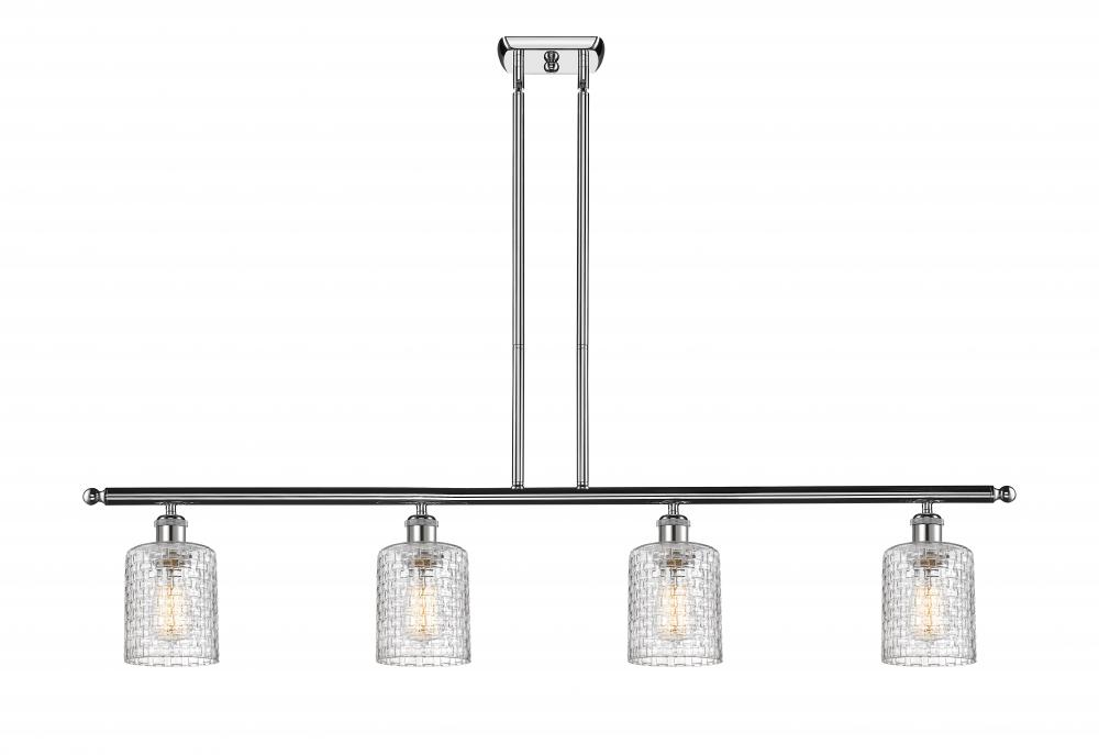 Cobbleskill - 4 Light - 48 inch - Polished Chrome - Cord hung - Island Light