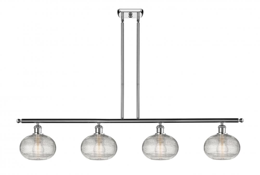 Ithaca - 4 Light - 48 inch - Polished Chrome - Cord hung - Island Light