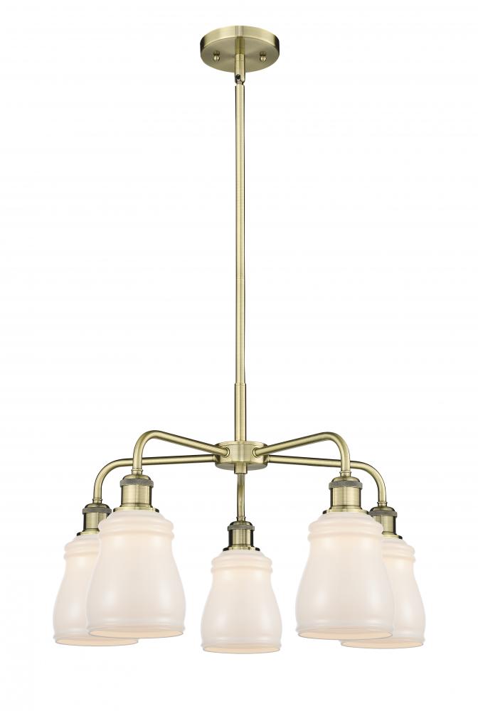 Ellery - 5 Light - 23 inch - Antique Brass - Chandelier