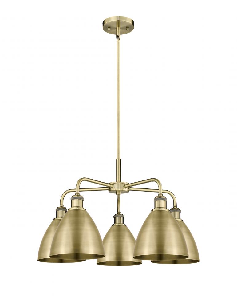 Bristol - 5 Light - 26 inch - Antique Brass - Chandelier