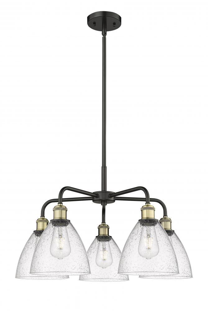 Bristol - 5 Light - 26 inch - Black Antique Brass - Chandelier