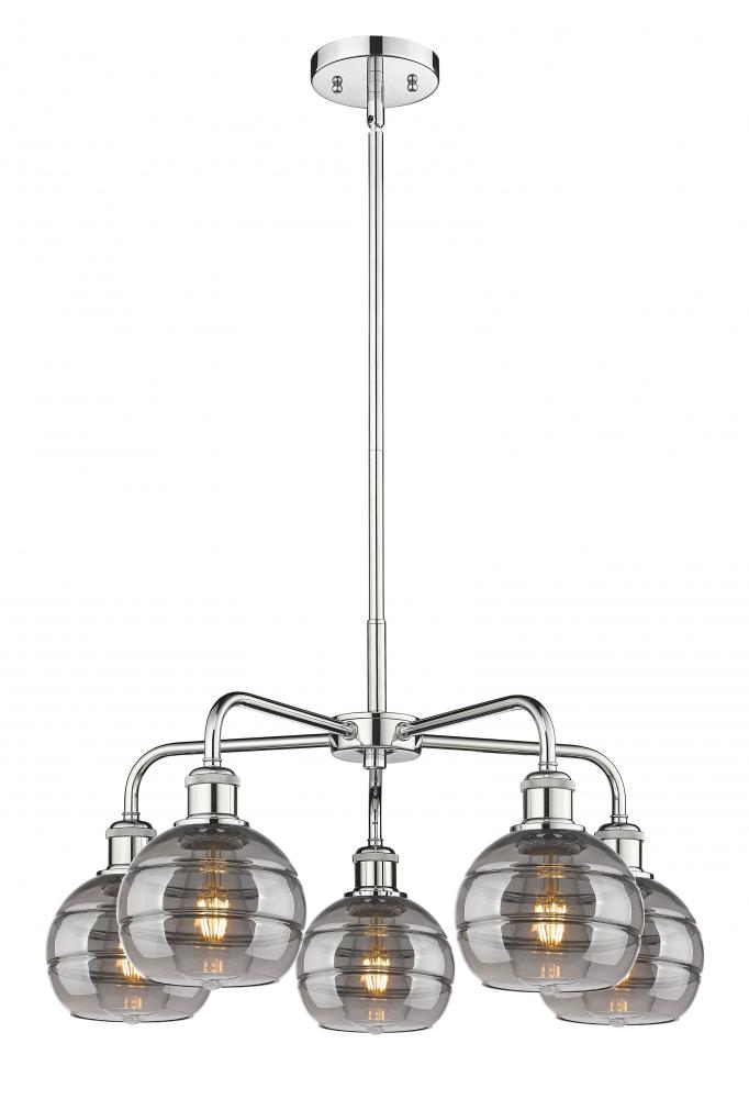 Rochester - 5 Light - 24 inch - Polished Chrome - Chandelier