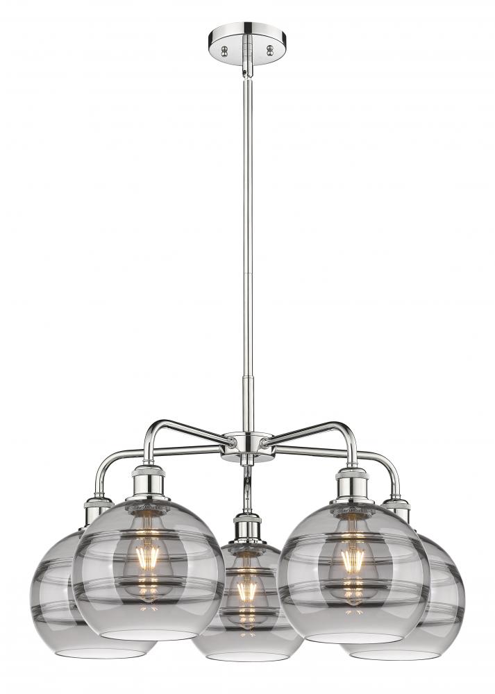 Rochester - 5 Light - 26 inch - Polished Chrome - Chandelier