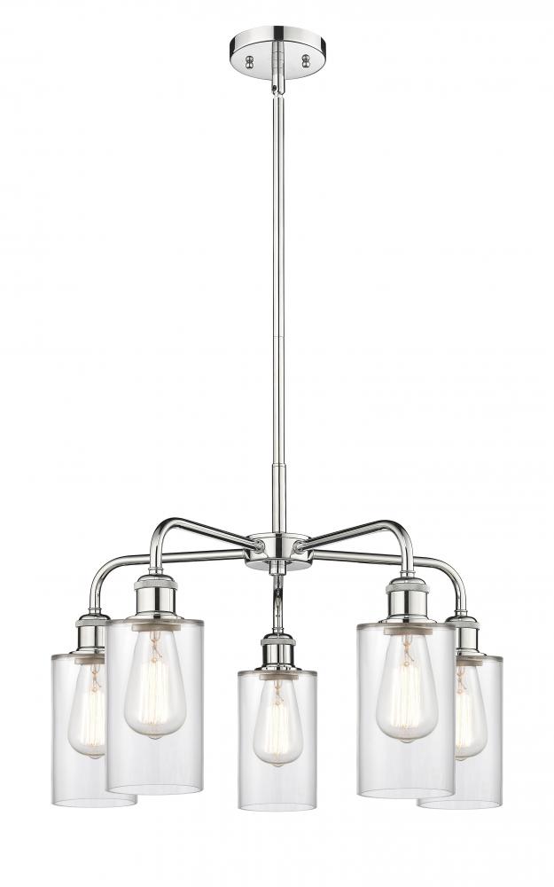 Clymer - 5 Light - 22 inch - Polished Chrome - Chandelier