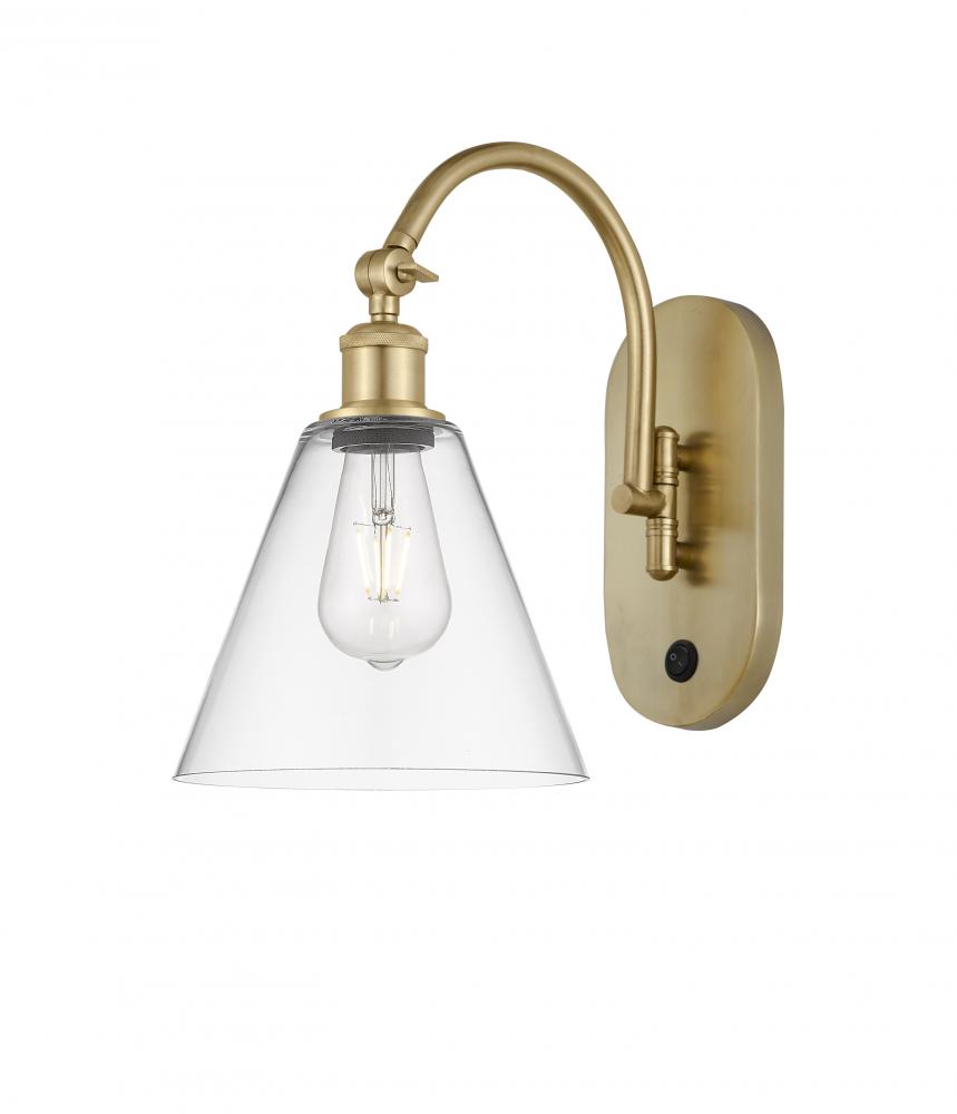 Berkshire - 1 Light - 8 inch - Satin Gold - Sconce