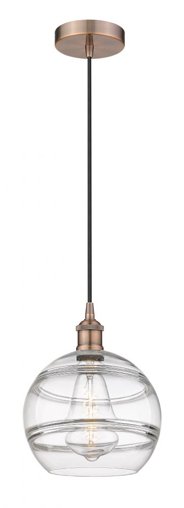 Rochester - 1 Light - 10 inch - Antique Copper - Cord hung - Mini Pendant