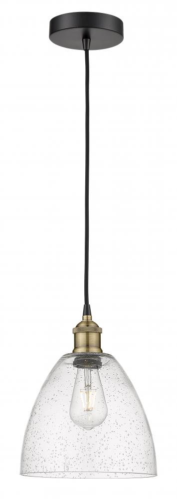 Bristol - 1 Light - 9 inch - Black Antique Brass - Cord hung - Mini Pendant