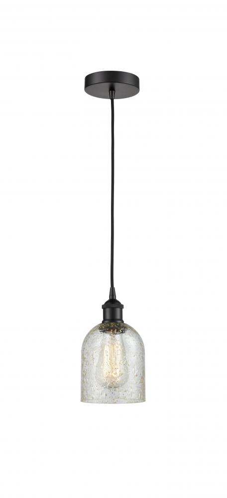 Caledonia - 1 Light - 5 inch - Matte Black - Cord hung - Mini Pendant