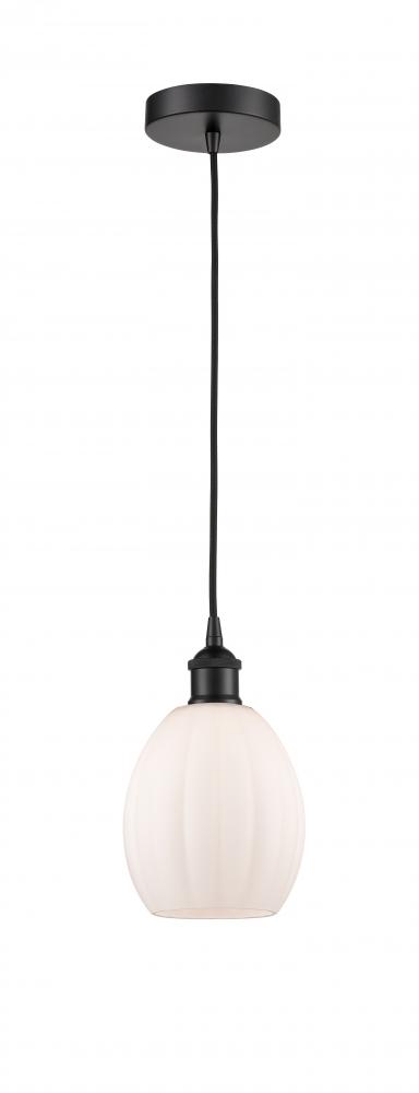 Eaton - 1 Light - 6 inch - Matte Black - Cord hung - Mini Pendant