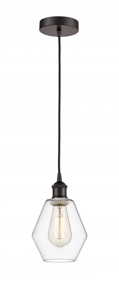 Cindyrella - 1 Light - 6 inch - Oil Rubbed Bronze - Cord hung - Mini Pendant