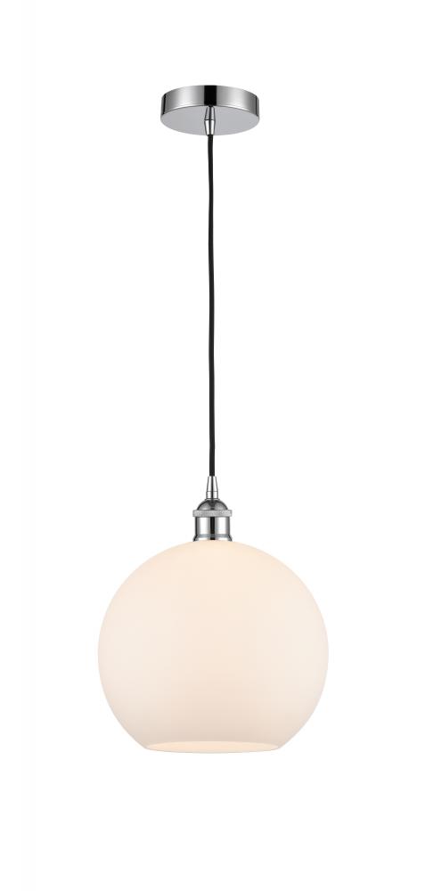 Athens - 1 Light - 10 inch - Polished Chrome - Cord hung - Mini Pendant