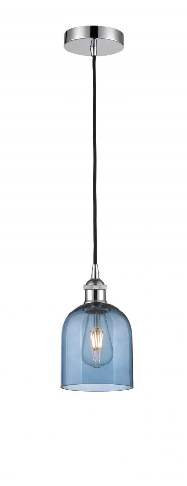 Bella - 1 Light - 6 inch - Polished Chrome - Cord hung - Mini Pendant