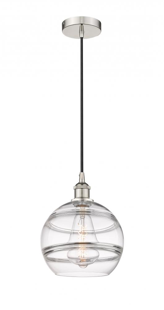 Rochester - 1 Light - 10 inch - Polished Nickel - Cord hung - Mini Pendant
