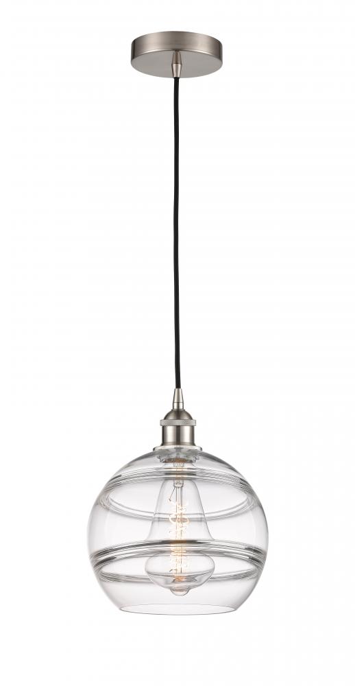Rochester - 1 Light - 10 inch - Brushed Satin Nickel - Cord hung - Mini Pendant