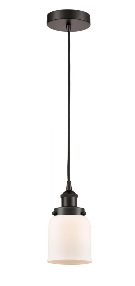 Bell - 1 Light - 5 inch - Oil Rubbed Bronze - Cord hung - Mini Pendant