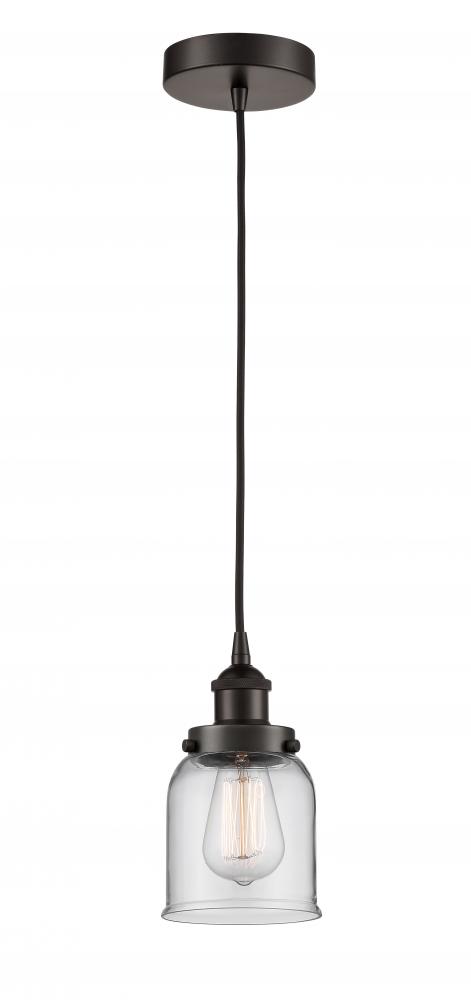 Bell - 1 Light - 5 inch - Oil Rubbed Bronze - Cord hung - Mini Pendant