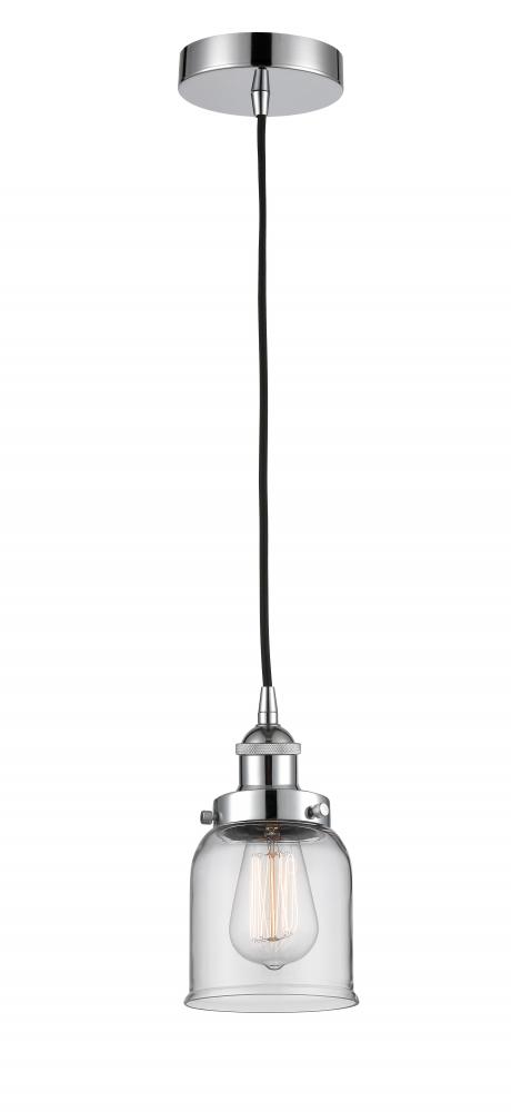 Bell - 1 Light - 5 inch - Polished Chrome - Cord hung - Mini Pendant