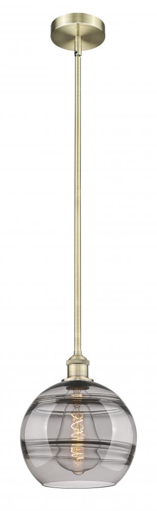 Rochester - 1 Light - 10 inch - Antique Brass - Cord hung - Mini Pendant