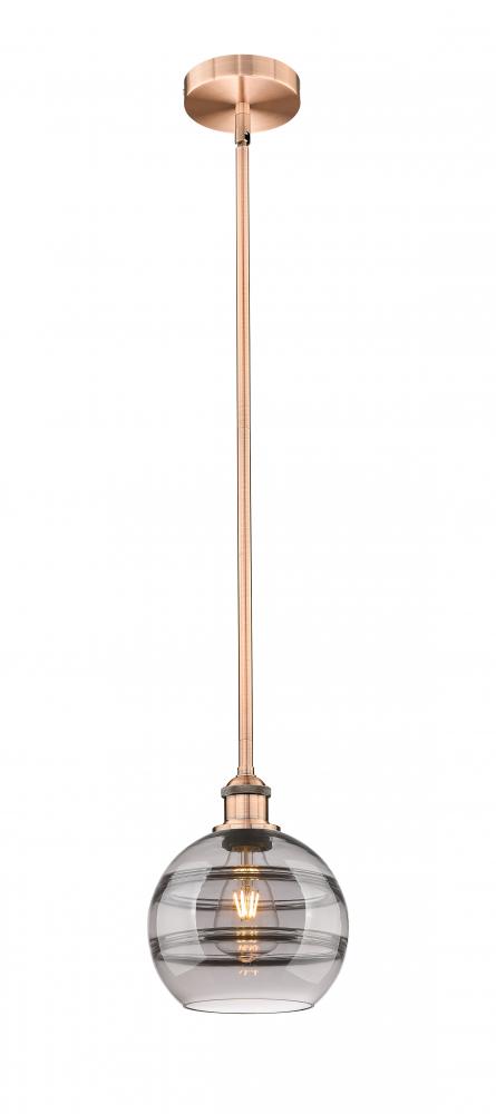 Rochester - 1 Light - 8 inch - Antique Copper - Cord hung - Mini Pendant