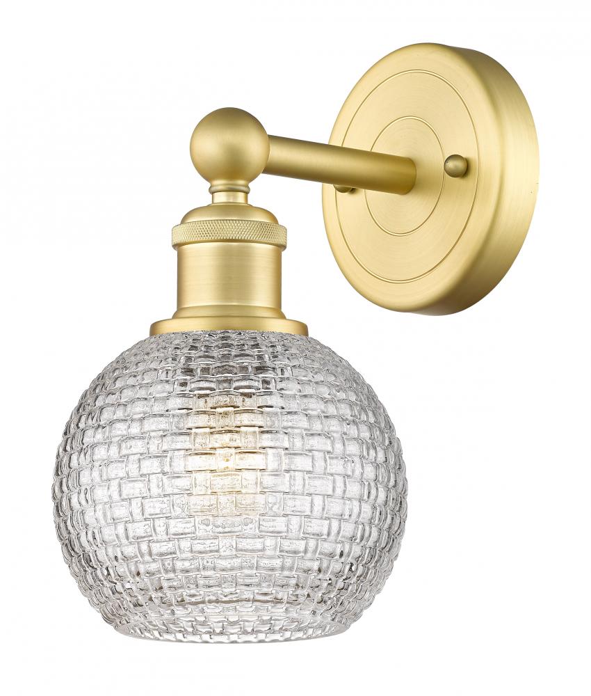 Athens - 1 Light - 6 inch - Satin Gold - Sconce