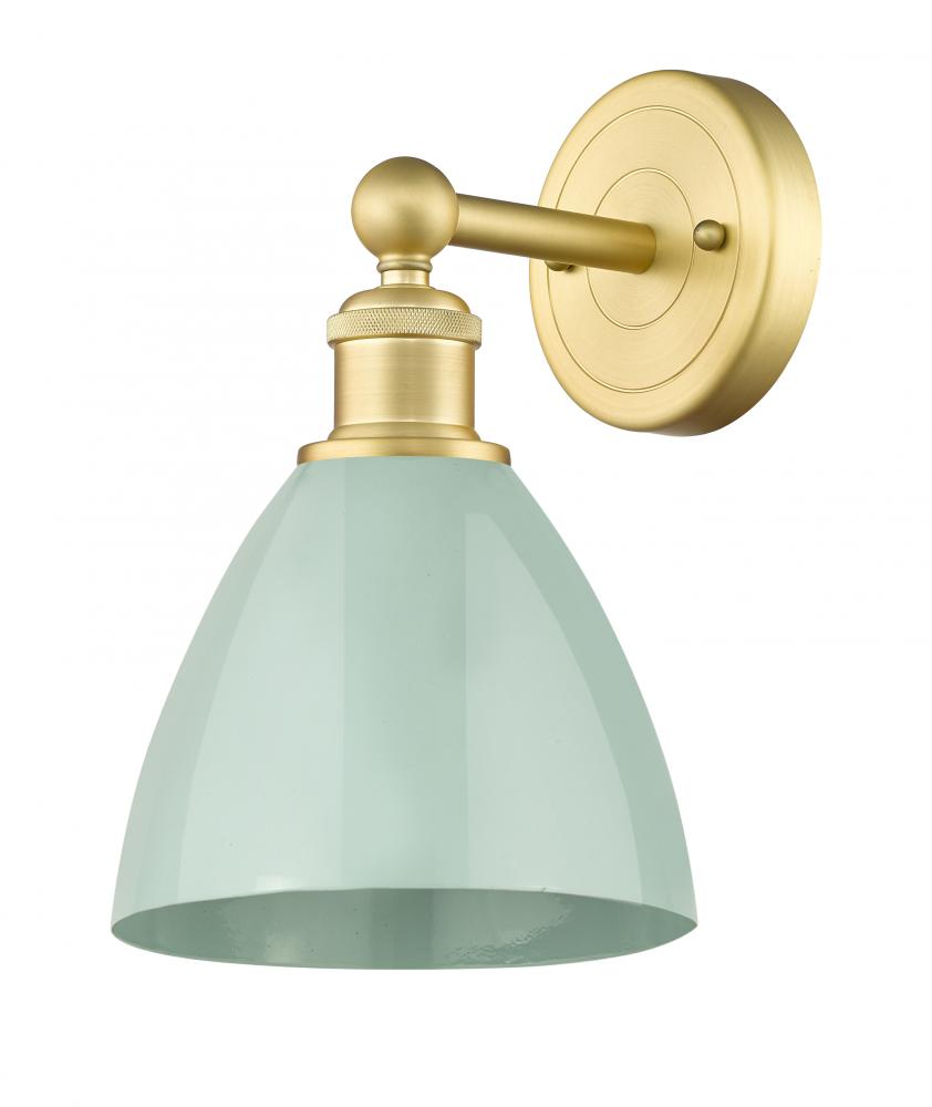 Plymouth - 1 Light - 8 inch - Satin Gold - Sconce