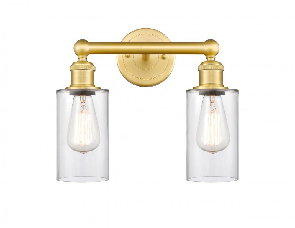 Clymer - 2 Light - 13 inch - Satin Gold - Bath Vanity Light