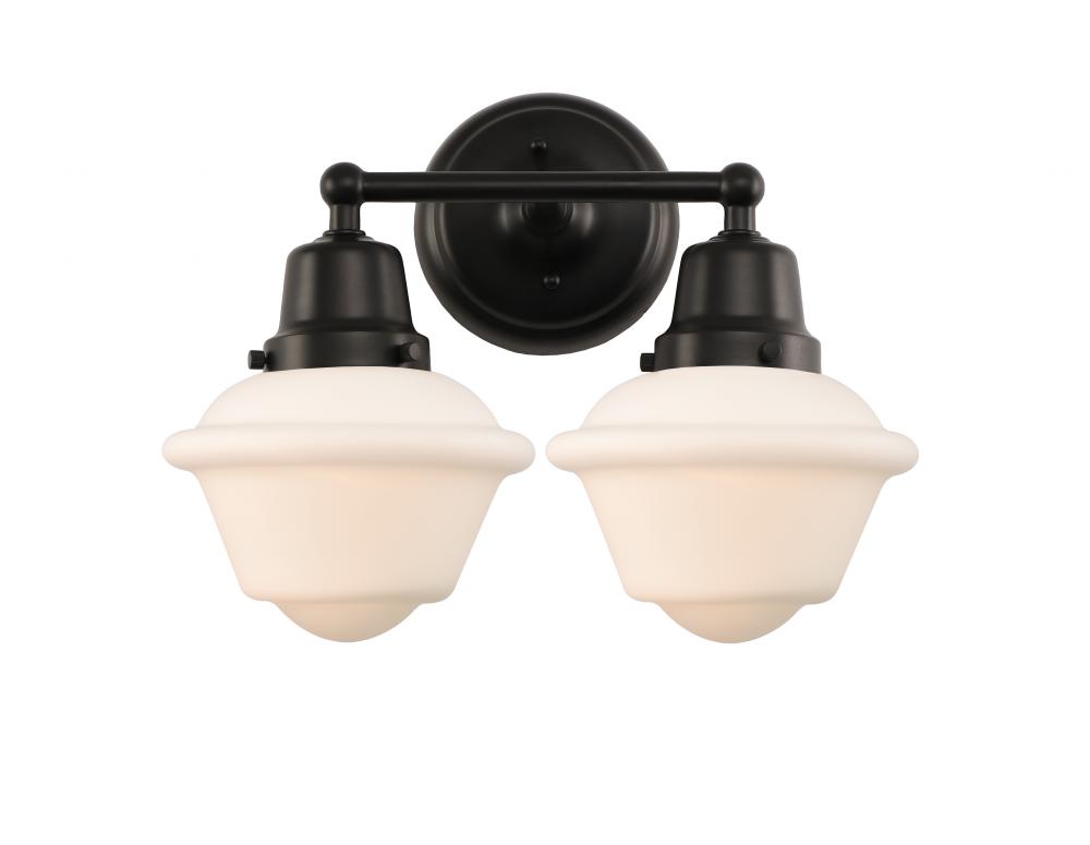 Oxford - 2 Light - 16 inch - Matte Black - Bath Vanity Light