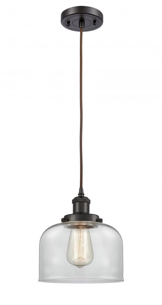 Bell - 1 Light - 8 inch - Oil Rubbed Bronze - Cord hung - Mini Pendant