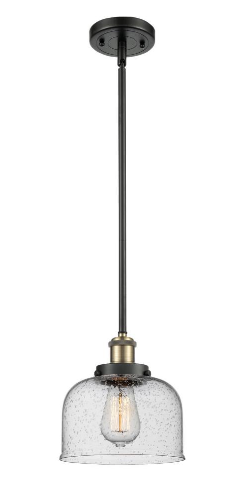 Bell - 1 Light - 8 inch - Black Antique Brass - Mini Pendant