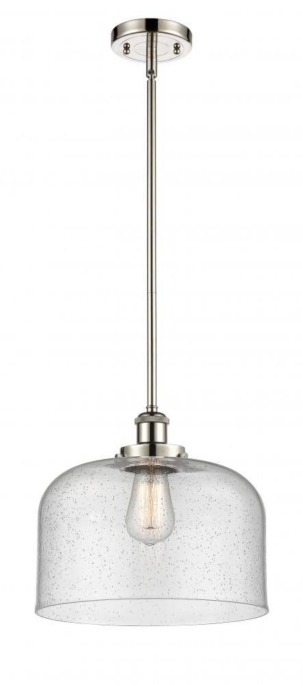 Bell - 1 Light - 12 inch - Polished Nickel - Mini Pendant