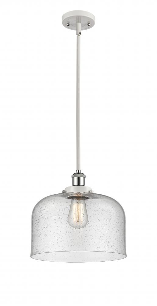 Bell - 1 Light - 12 inch - White Polished Chrome - Mini Pendant