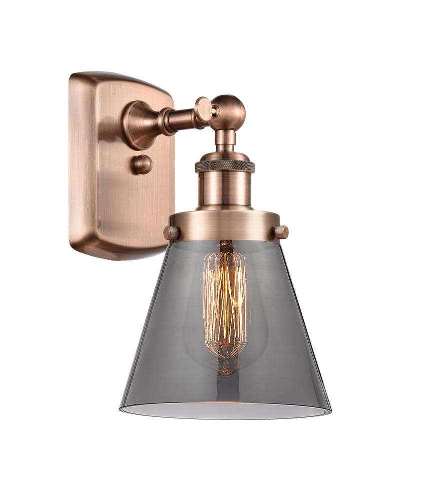 Cone - 1 Light - 6 inch - Antique Copper - Sconce