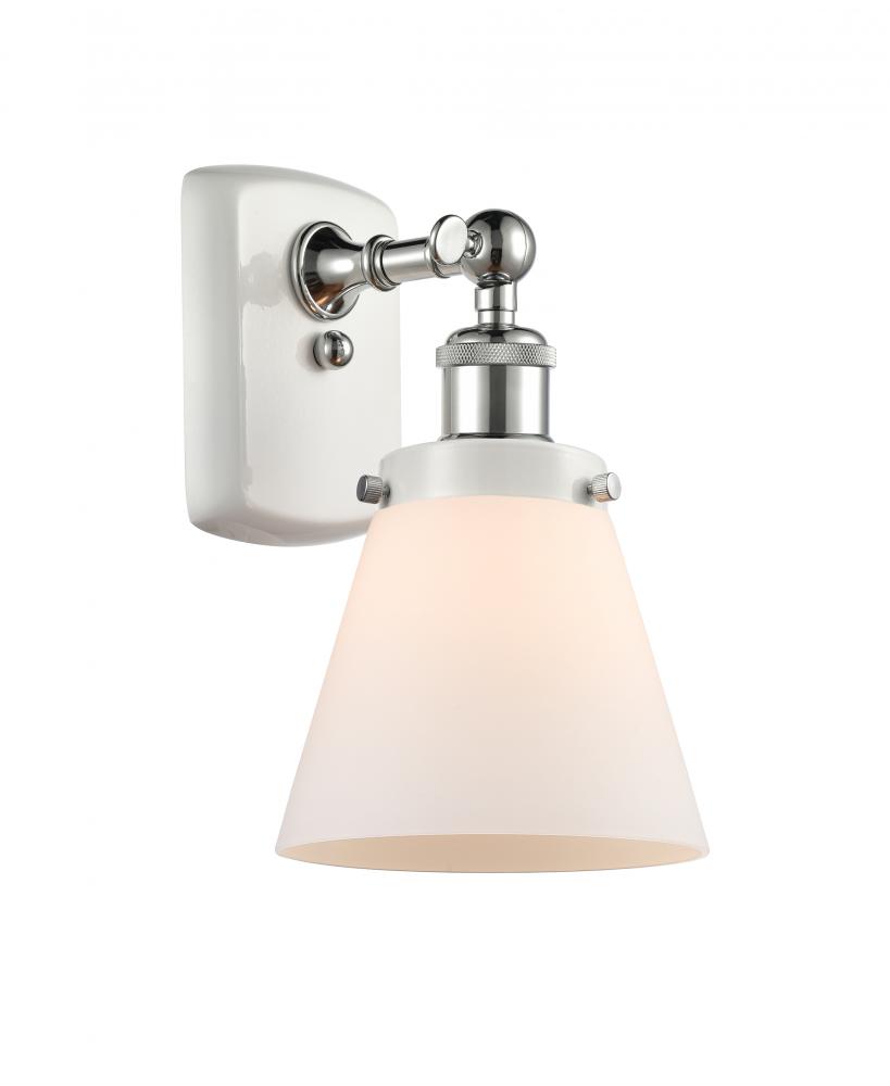 Cone - 1 Light - 6 inch - White Polished Chrome - Sconce