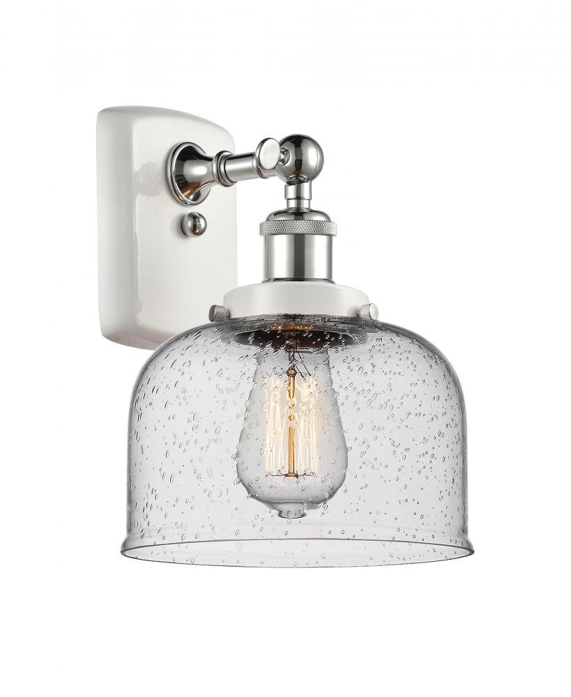 Bell - 1 Light - 8 inch - White Polished Chrome - Sconce