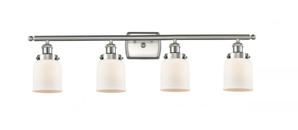 Bell - 4 Light - 36 inch - Brushed Satin Nickel - Bath Vanity Light