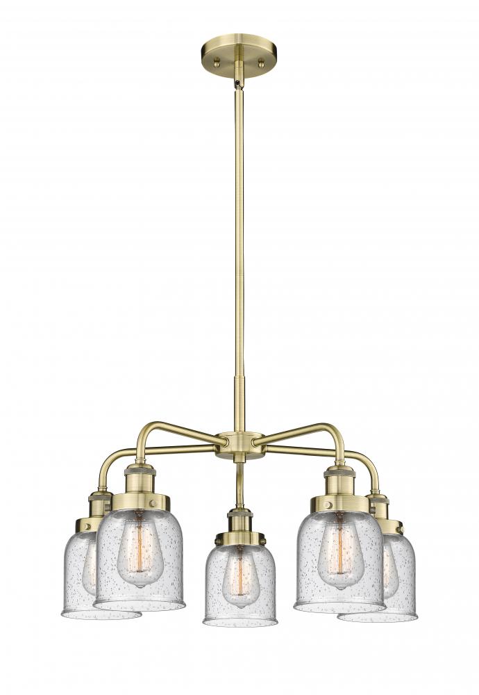 Cone - 5 Light - 24 inch - Antique Brass - Chandelier