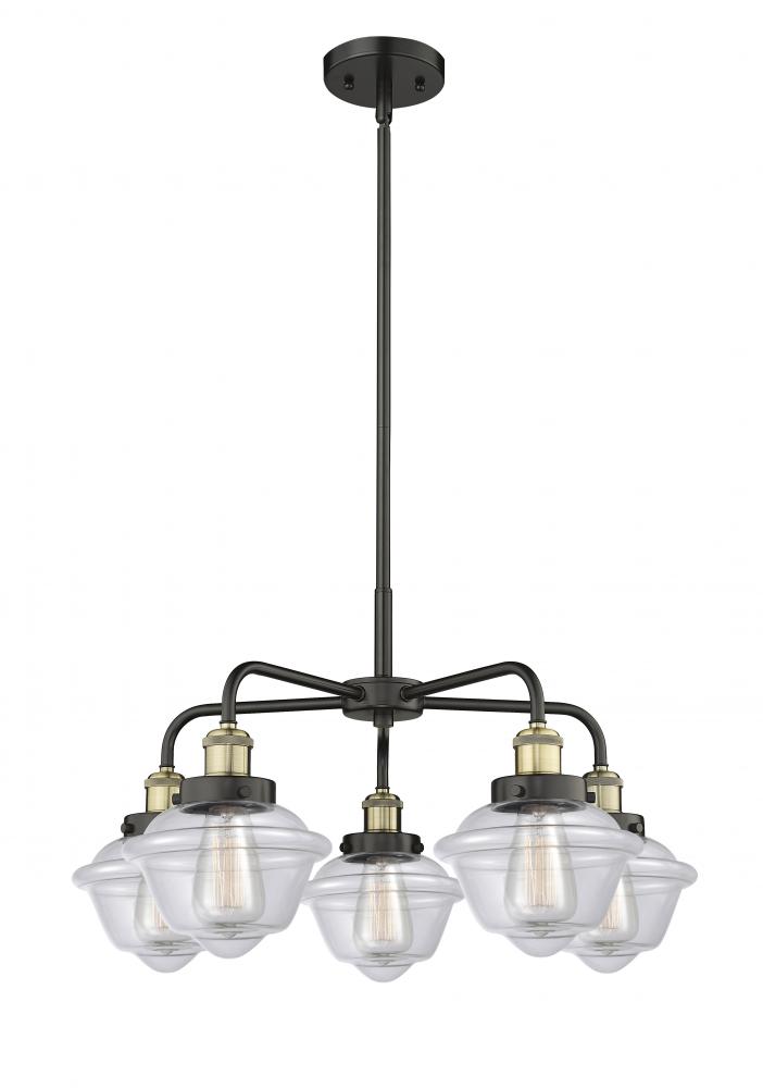 Oxford - 5 Light - 26 inch - Black Antique Brass - Chandelier