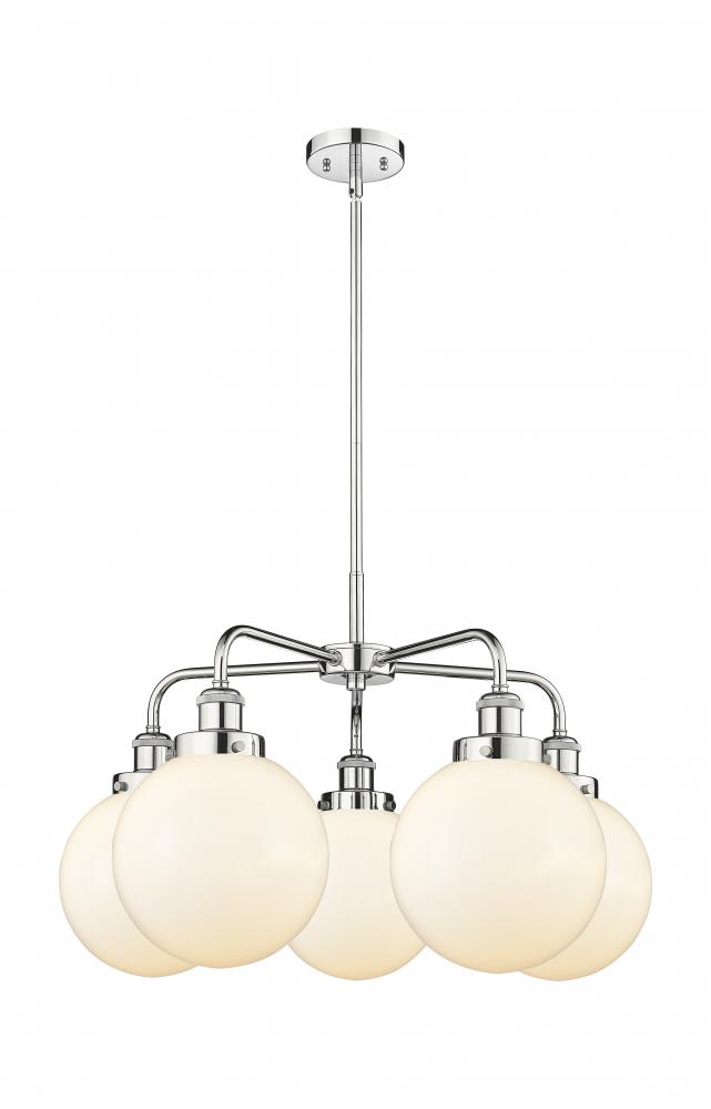 Beacon - 5 Light - 27 inch - Polished Chrome - Chandelier