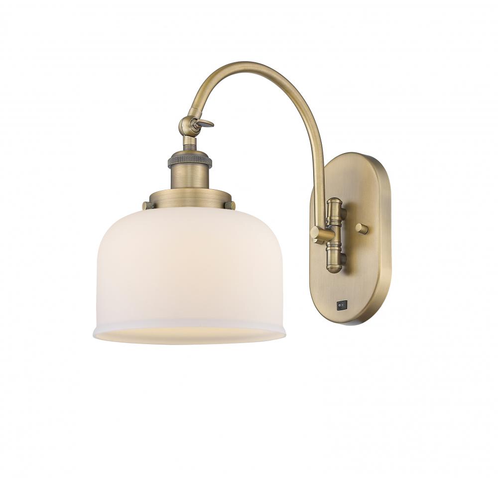 Bell - 1 Light - 8 inch - Brushed Brass - Sconce