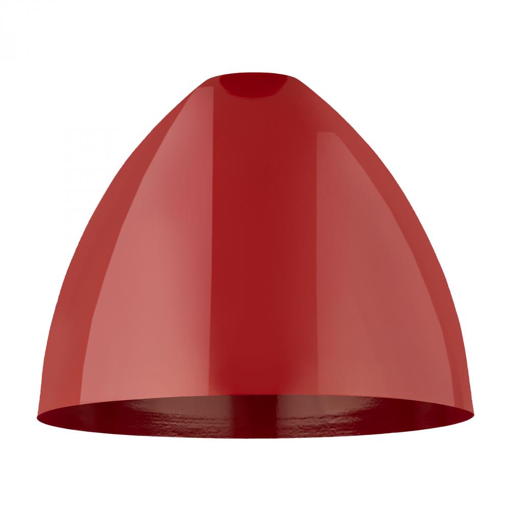 Plymouth Light 16 inch Red Metal Shade
