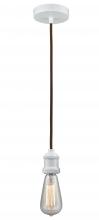 Innovations Lighting 100W-10BR-1W - Edison - 1 Light - 2 inch - White - Cord hung - Mini Pendant