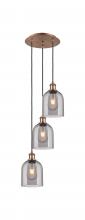 Innovations Lighting 113B-3P-AC-G558-6SM - Bella - 3 Light - 12 inch - Antique Copper - Cord hung - Multi Pendant