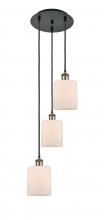 Innovations Lighting 113B-3P-BAB-G111 - Cobbleskill - 3 Light - 12 inch - Black Antique Brass - Cord Hung - Multi Pendant