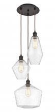 Innovations Lighting 113B-3P-OB-G654-MU - Cindyrella - 3 Light - 17 inch - Oil Rubbed Bronze - Cord hung - Multi Pendant