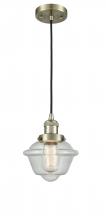 Innovations Lighting 201C-AB-G534 - Oxford - 1 Light - 7 inch - Antique Brass - Cord hung - Mini Pendant