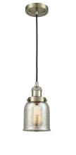 Innovations Lighting 201C-AB-G58 - Bell - 1 Light - 5 inch - Antique Brass - Cord hung - Mini Pendant