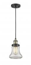 Innovations Lighting 201C-BAB-G192 - Bellmont - 1 Light - 6 inch - Black Antique Brass - Cord hung - Mini Pendant