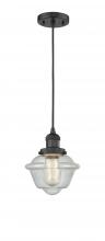 Innovations Lighting 201C-BK-G534 - Oxford - 1 Light - 7 inch - Matte Black - Cord hung - Mini Pendant